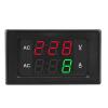 imageDROK Volt Amp Meter AC 500V 200A Digital Voltmeter Ammeter Panel 039 Inches LED 2in1 Multimeter 2Wire Voltage Amperage Tester Gauge with Current TransformerAC 500V 500A