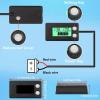 imageDROK Waterproof Battery Monitor 8100V Volt Meter Battery Capacity Tester LCD Display with Green Backlight Fit for Car Golf Cart RV MarineGreen