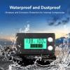 imageDROK Waterproof Battery Monitor 8100V Volt Meter Battery Capacity Tester LCD Display with Green Backlight Fit for Car Golf Cart RV MarineGreen