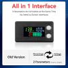 imageDROK Waterproof Battery Monitor 8100V Volt Meter Battery Capacity Tester LCD Display with Green Backlight Fit for Car Golf Cart RV MarineMulticolored