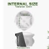 imageDROK Electrical Junction Box  Reinforced ABS Small Plastic Shockproof IP65 Waterproof Storage Box with 2 M25 Cable Glands 591x433x276 inch150x110x70mmWhite