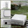 imageDROK Electrical Junction Box  Reinforced ABS Small Plastic Shockproof IP65 Waterproof Storage Box with 2 M25 Cable Glands 591x433x276 inch150x110x70mmWhite
