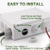 imageDROK Electrical Junction Box  Reinforced ABS Small Plastic Shockproof IP65 Waterproof Storage Box with 2 M25 Cable Glands 591x433x276 inch150x110x70mmWhite